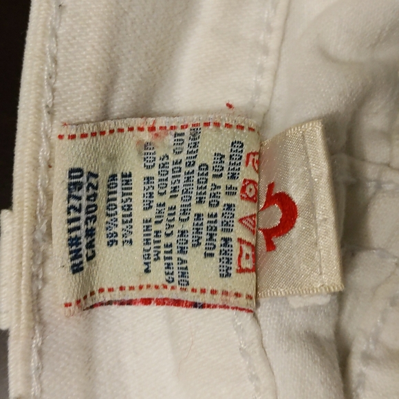 True Religion white boot cut jeans with blue crystals - Picture 9 of 10